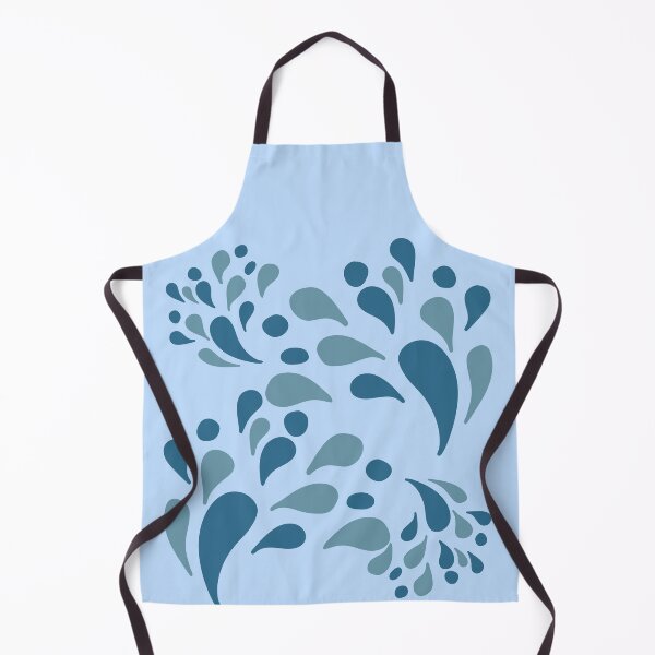 Item preview, Abstract Blue Droplets – Modern Organic Paisley Raindrop Pattern designed and sold by Jyoti Digital Artist.