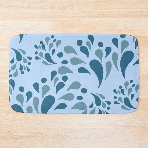 Item preview, Abstract Blue Droplets – Modern Organic Paisley Raindrop Pattern designed and sold by ​Jyoti Digital Artist.