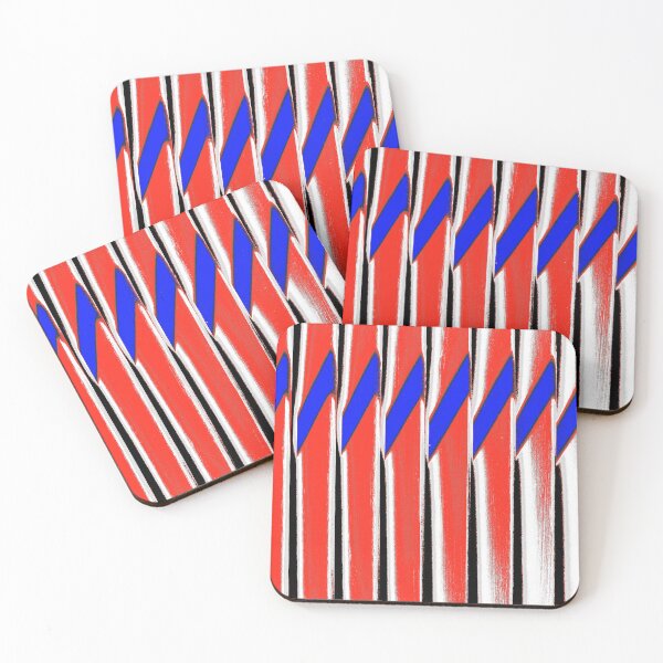 Item preview, Stripes abstract red white blue designed and sold by bravoalpha.