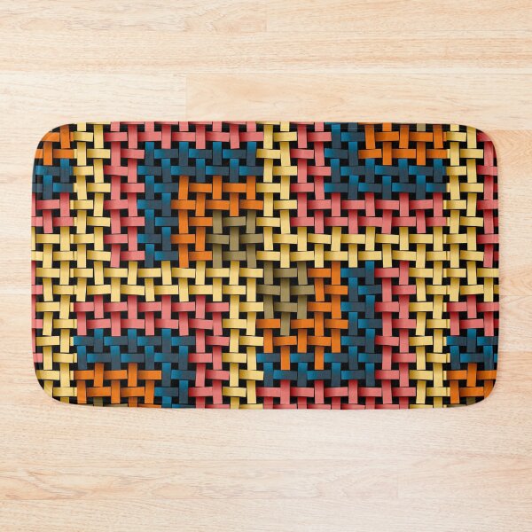 Item preview, Colorful Woven Geometric Pattern — Vibrant Seamless Design for Modern Merch designed and sold by Ihor Ivanov.