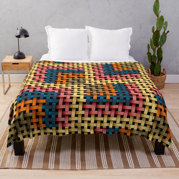 Item preview, Colorful Woven Geometric Pattern — Vibrant Seamless Design for Modern Merch designed and sold by Ihor Ivanov.