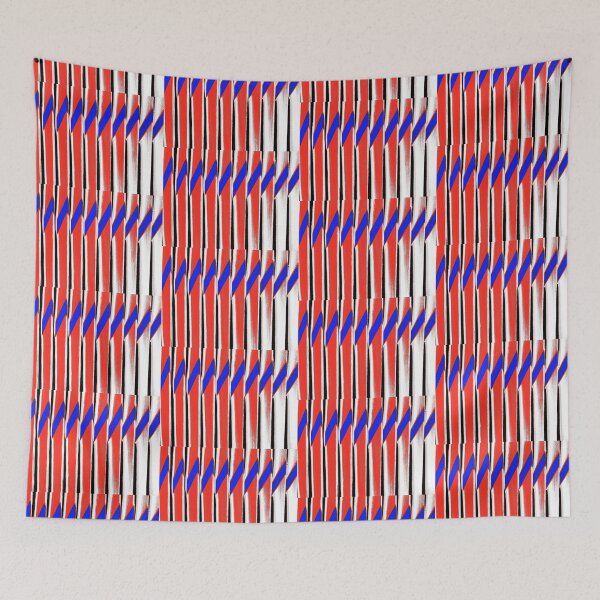 Item preview, Stripes abstract red white blue designed and sold by bravoalpha.