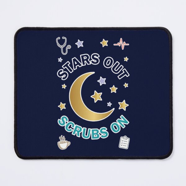 Item preview, Stars Out Scrubs On Funny Night Shift Nurse Healthcare Worker Gift Tshirt designed and sold by HopeAndHustle.