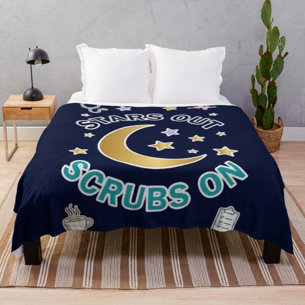 Item preview, Stars Out Scrubs On Funny Night Shift Nurse Healthcare Worker Gift Tshirt designed and sold by HopeAndHustle.