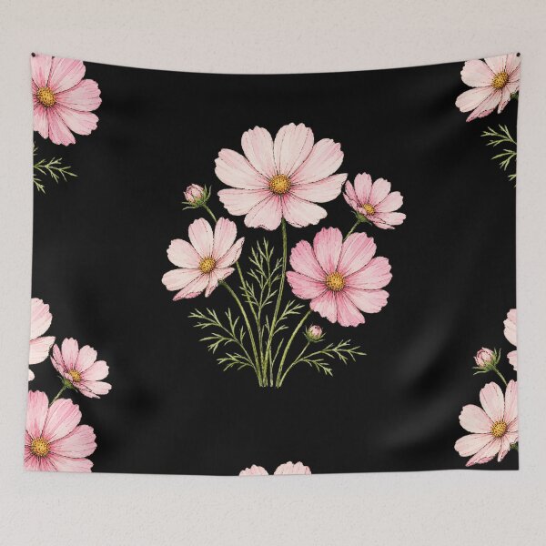 Item preview, Minimal Cosmos Botanical Watercolor designed and sold by ColorSplash123.