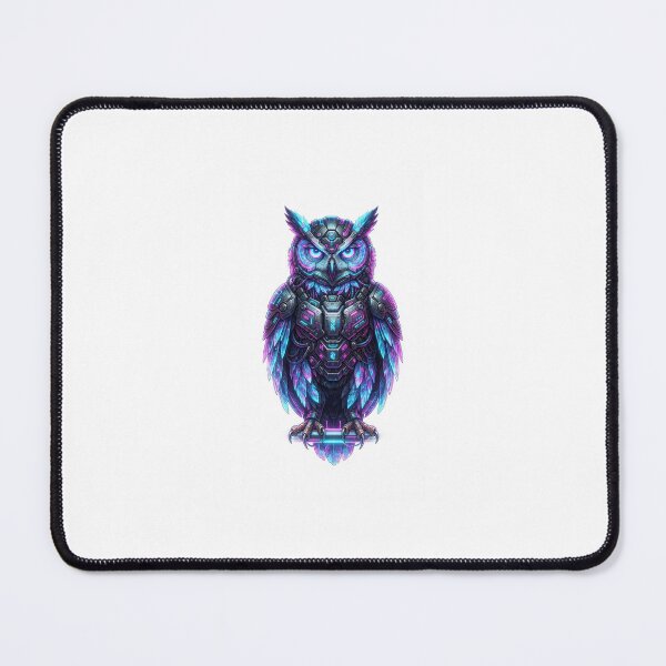 Item preview, Cyberpunk Owl Neon Sci Fi Art designed and sold by Ciphern.