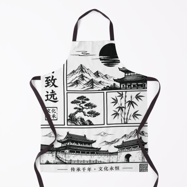 Item preview, Chinese Heritage Ancient China Landscape – Vintage Asian Poster Traditional Culture Artwork. designed and sold by TialCorner.