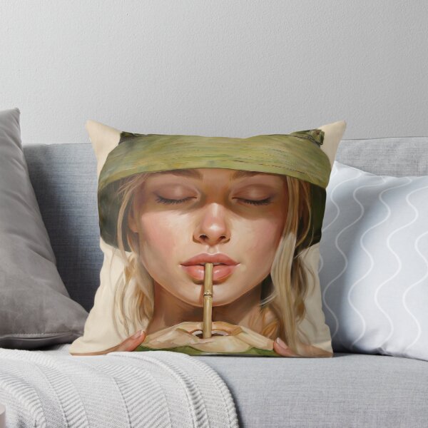 Item preview, Portrait painting young woman drinking a fresh coconut designed and sold by TYA - Take Your Art.