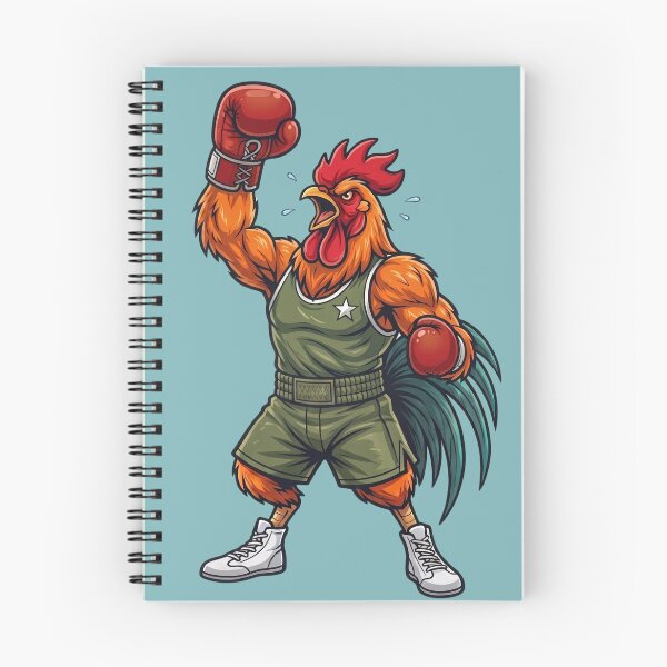 Item preview, Badass Champion Boxing Rooster Victory Cheer Mascot designed and sold by BreezifyDesignStudio.