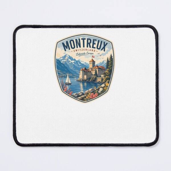 Item preview, Montreux Switzerland Lakeside Escape Travel Vacation Souvenir designed and sold by Simsimah26Parks.