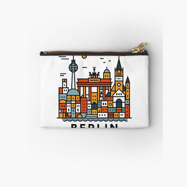 Item preview, Berlin Germany Travel Souvenir - Brandenburg Gate & TV Tower Art designed and sold by OzzFrequency.