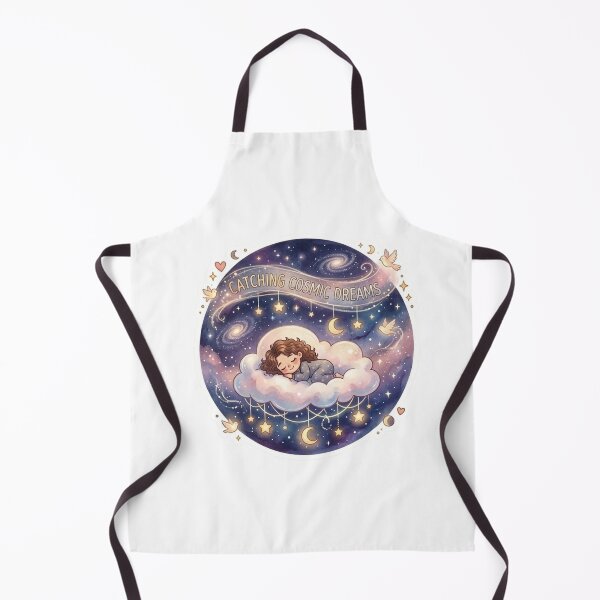 Item preview, Catching Cosmic Dreams Cute Sleeping Girl and Galaxy Sticker designed and sold by DreamyBrushArt.