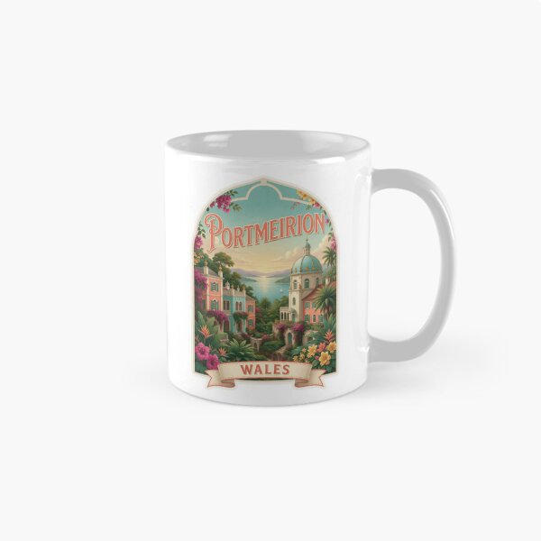 Item preview, Portmeirion Wales Coastal Village Travel Sticker designed and sold by Imaginarium of Chaos falcon88 .