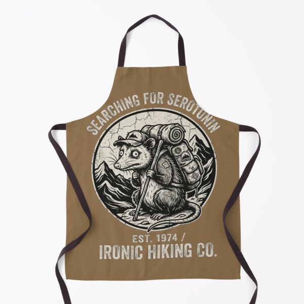 Item preview, Funny Opossum Hiking Meme - Mental Health Serotonin Quest designed and sold by SisuPrintsCo.
