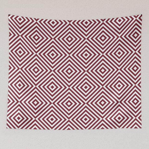 Item preview, White And Red Chevron Burst Pattern designed and sold by pattern-archive.