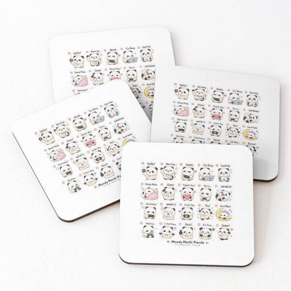 Item preview, Moody Mochi Panda – Cute Characters with Attitude Sticker Pack designed and sold by FAZ-DESIGNS.