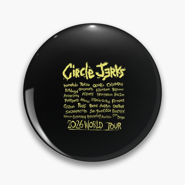 Item preview, Circle Jerks 2026 World Tour Grunge Logo designed and sold by CharlesZachars.