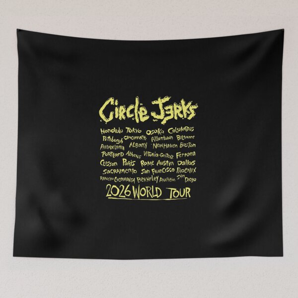 Item preview, Circle Jerks 2026 World Tour Grunge Logo designed and sold by CharlesZachars.