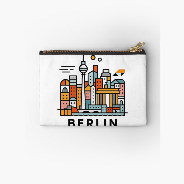 Item preview, Berlin Germany Travel Souvenir - Brandenburg Gate & TV Tower Art designed and sold by OzzFrequency.