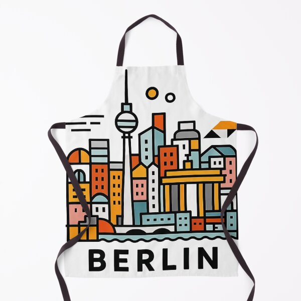 Item preview, Berlin Germany Travel Souvenir - Brandenburg Gate & TV Tower Art designed and sold by OzzFrequency.