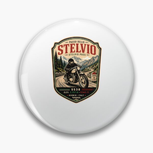 Item preview, Passo Dello Stelvio Stelvio Pass SS38 Bormio Italy Motorcycle Rider Alpine Road Trip designed and sold by Simsimah26Parks.
