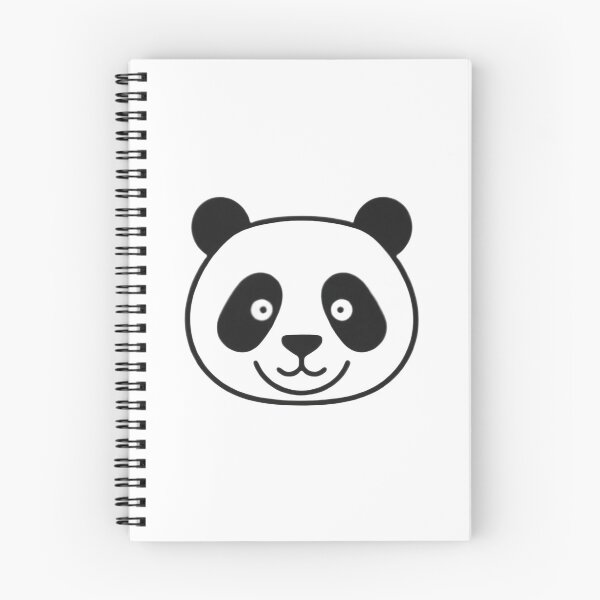 Item preview, Minimalist Blackout Panda Face designed and sold by Doka  Images.