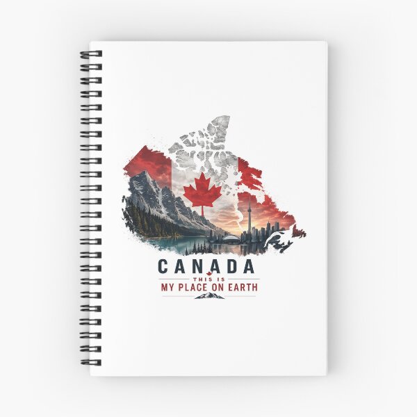 Item preview, Canada Map Travel Art My Place On Earth designed and sold by JMDG Studio.