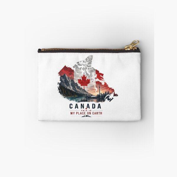 Item preview, Canada Map Travel Art My Place On Earth designed and sold by JMDG Studio.