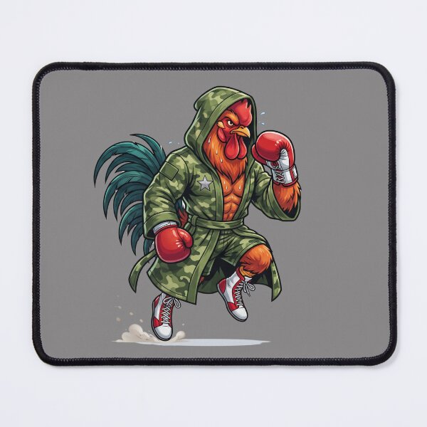 Item preview, Badass Boxing Rooster Camo Hooded Robe Ring Entrance designed and sold by BreezifyDesignStudio.