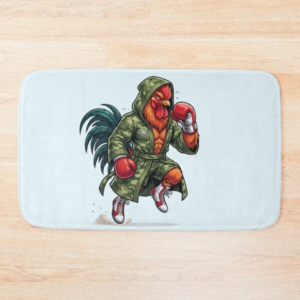 Item preview, Badass Boxing Rooster Camo Hooded Robe Ring Entrance designed and sold by BreezifyDesignStudio.