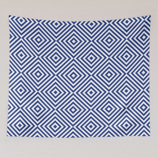 Item preview, White And Royal Blue Chevron Burst Pattern designed and sold by pattern-archive.