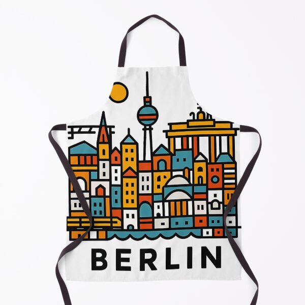 Item preview, Berlin Germany Travel Souvenir - Brandenburg Gate & TV Tower Art designed and sold by OzzFrequency.