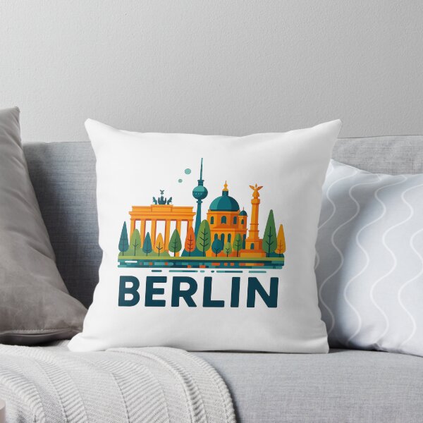 Item preview, Berlin Germany Travel Souvenir - Brandenburg Gate & TV Tower Art designed and sold by OzzFrequency.