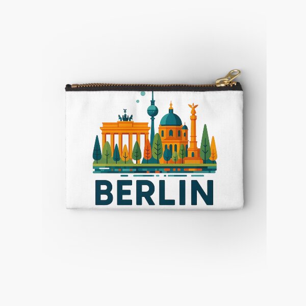 Item preview, Berlin Germany Travel Souvenir - Brandenburg Gate & TV Tower Art designed and sold by OzzFrequency.
