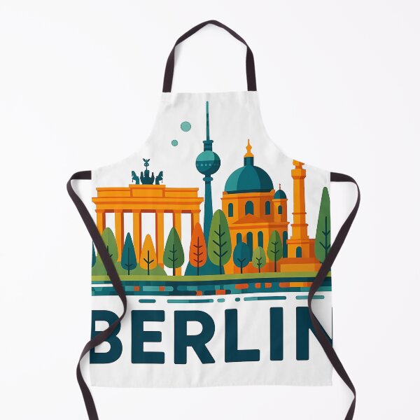 Item preview, Berlin Germany Travel Souvenir - Brandenburg Gate & TV Tower Art designed and sold by OzzFrequency.