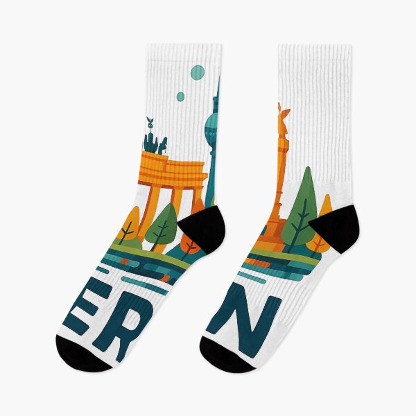 Item preview, Berlin Germany Travel Souvenir - Brandenburg Gate & TV Tower Art designed and sold by OzzFrequency.