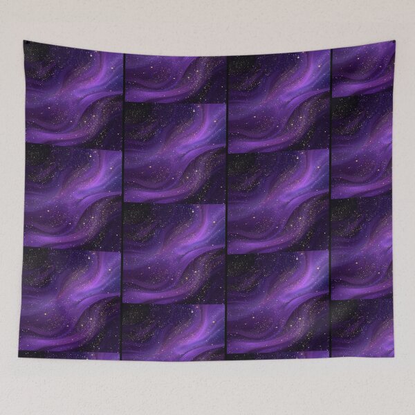 Item preview, Purple Galaxy Nebula Star Background Artwork  designed and sold by NivyasArtistry.