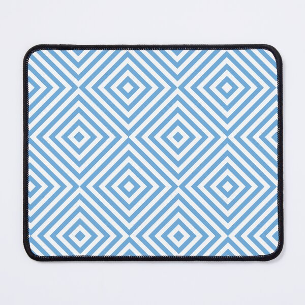Item preview, White And Sky Blue Chevron Burst Pattern designed and sold by pattern-archive.