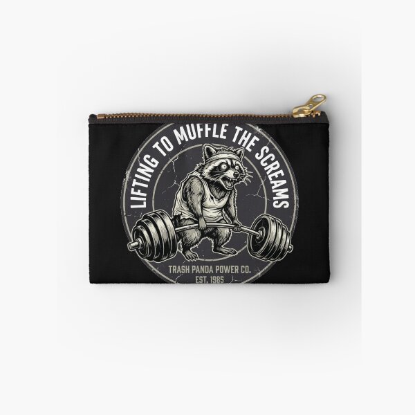 Item preview, Funny Raccoon Gym Meme - Intrusive Thought Powerlifter designed and sold by SisuPrintsCo.