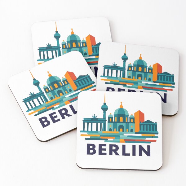 Item preview, Berlin Germany Travel Souvenir - Brandenburg Gate & TV Tower Art designed and sold by OzzFrequency.