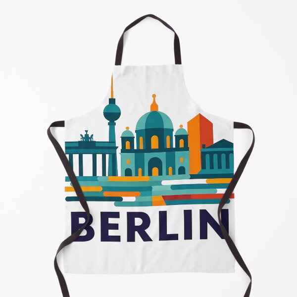 Item preview, Berlin Germany Travel Souvenir - Brandenburg Gate & TV Tower Art designed and sold by OzzFrequency.
