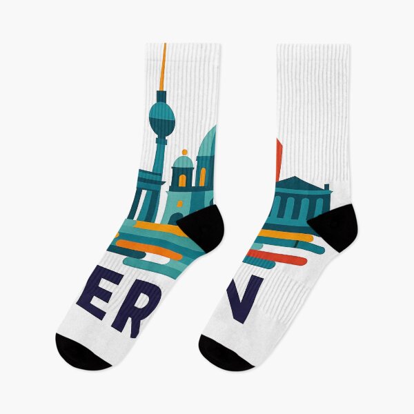 Item preview, Berlin Germany Travel Souvenir - Brandenburg Gate & TV Tower Art designed and sold by OzzFrequency.