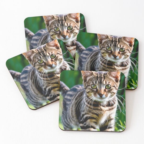 Item preview, Animals - Tabby Cat with a Piercing Gaze, Natural Portrait designed and sold by World-Pets.