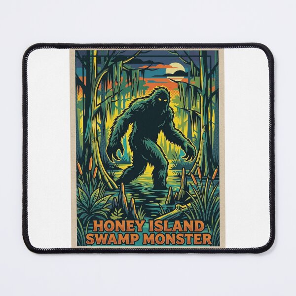 Item preview, Honey Island Swamp Monster Pop Art Poster | Louisiana Cajun Sasquatch Cryptid designed and sold by redsharkuk.