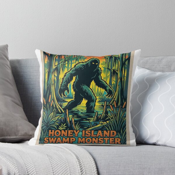 Item preview, Honey Island Swamp Monster Pop Art Poster | Louisiana Cajun Sasquatch Cryptid  designed and sold by redsharkuk.
