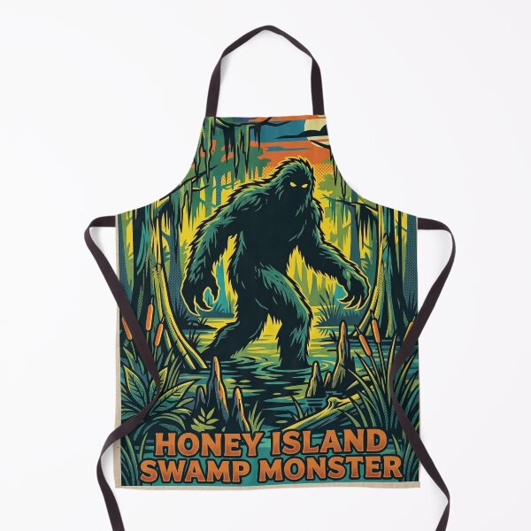 Item preview, Honey Island Swamp Monster Pop Art Poster | Louisiana Cajun Sasquatch Cryptid designed and sold by redsharkuk.