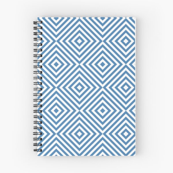 Item preview, White And Steel Blue Chevron Burst Pattern designed and sold by pattern-archive.