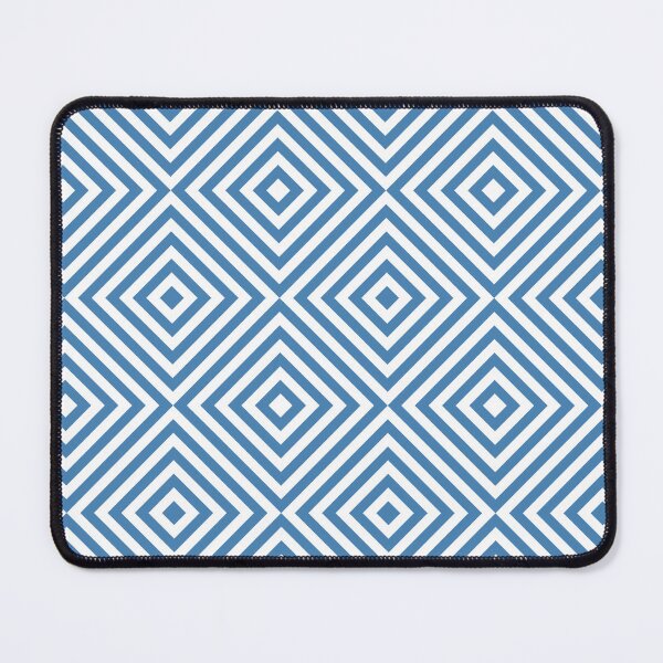 Item preview, White And Steel Blue Chevron Burst Pattern designed and sold by pattern-archive.