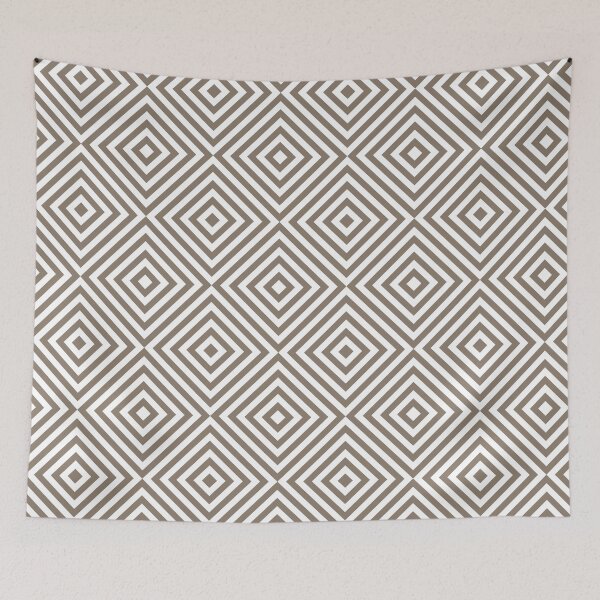 Item preview, White And Taupe Chevron Burst Pattern designed and sold by pattern-archive.