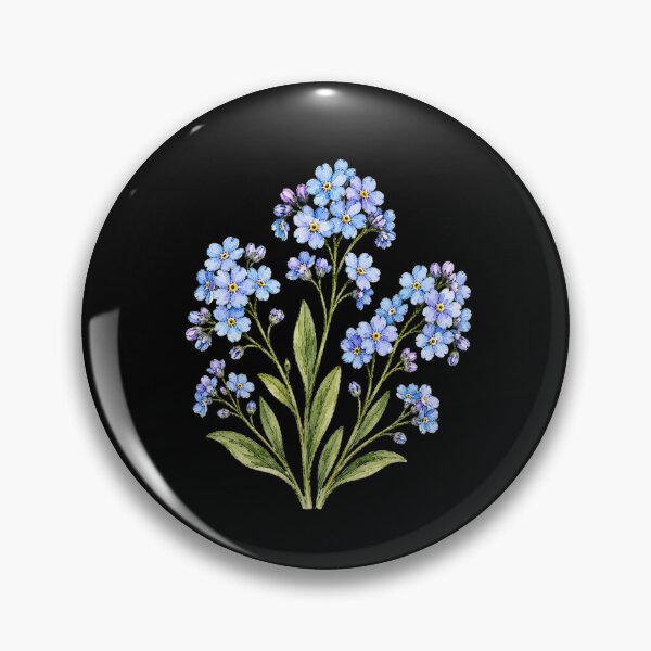 Item preview, Minimal Forget-Me-Not Botanical Watercolor designed and sold by ColorSplash123.